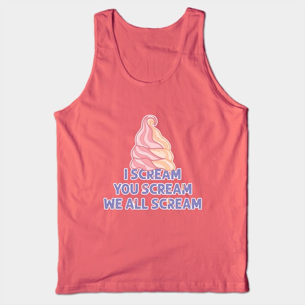 We All Scream for Ice Cream Tank Top by AnnaBanana